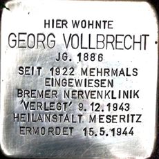 Stolperstein en memoria de Georg Vollbrecht