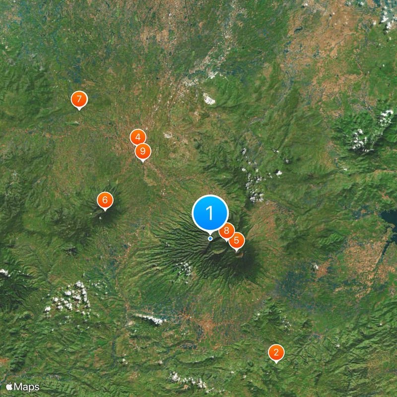 Mount Gede-Pangrango National Park Mapa