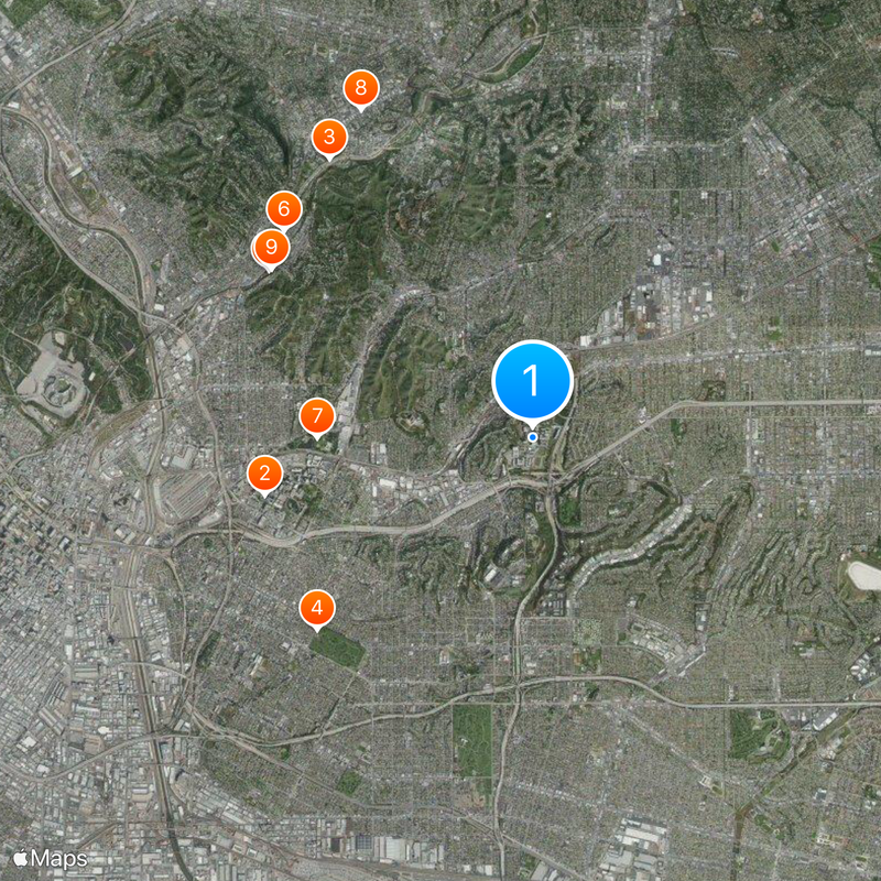 Université d'État de Californie à Los Angeles Carte