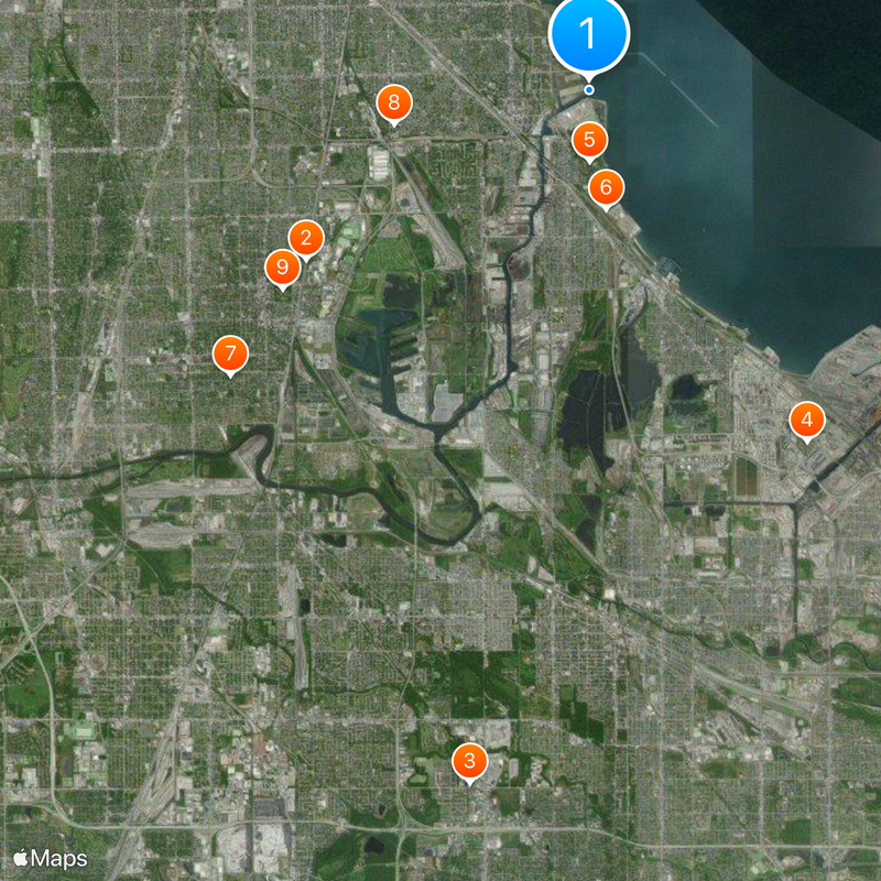 Calumet River Map