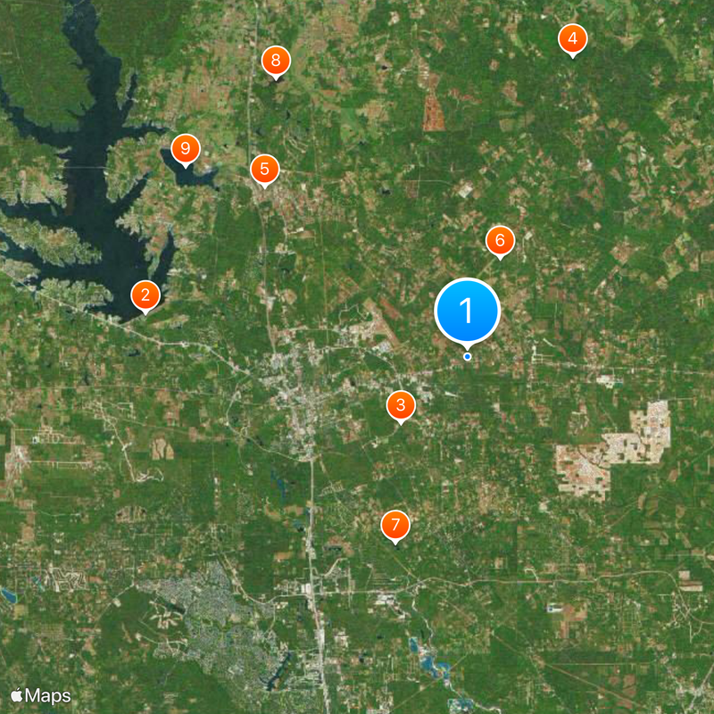 Cut and Shoot Map