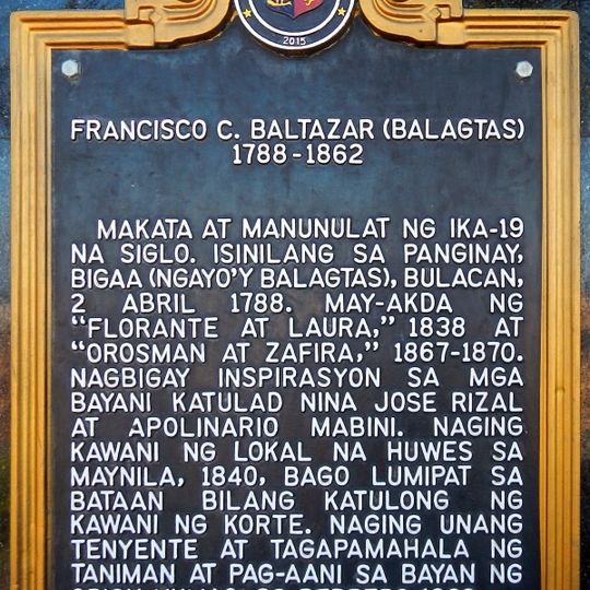 Francisco C. Baltazar historical marker