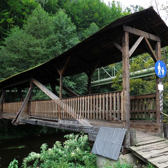 Southern Suchovršice wooden bridge