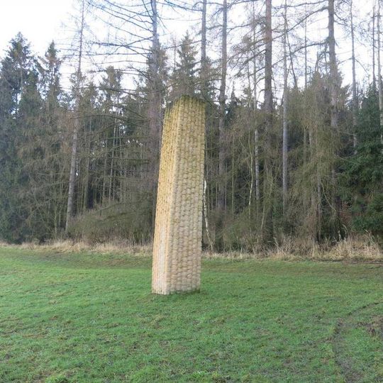 Socha Obelisk na Křížové cestě 21. století u Žireče