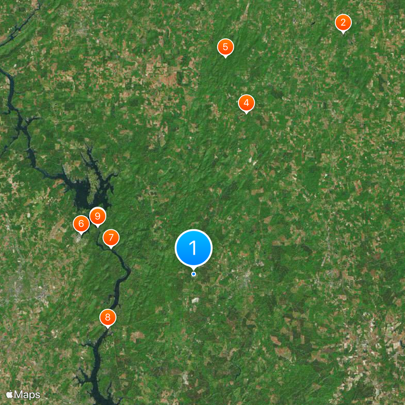 Uwharrie National Forest Map