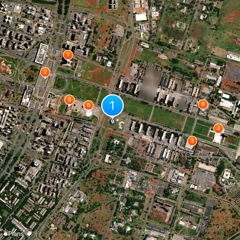 Catedral de Brasilia Mapa