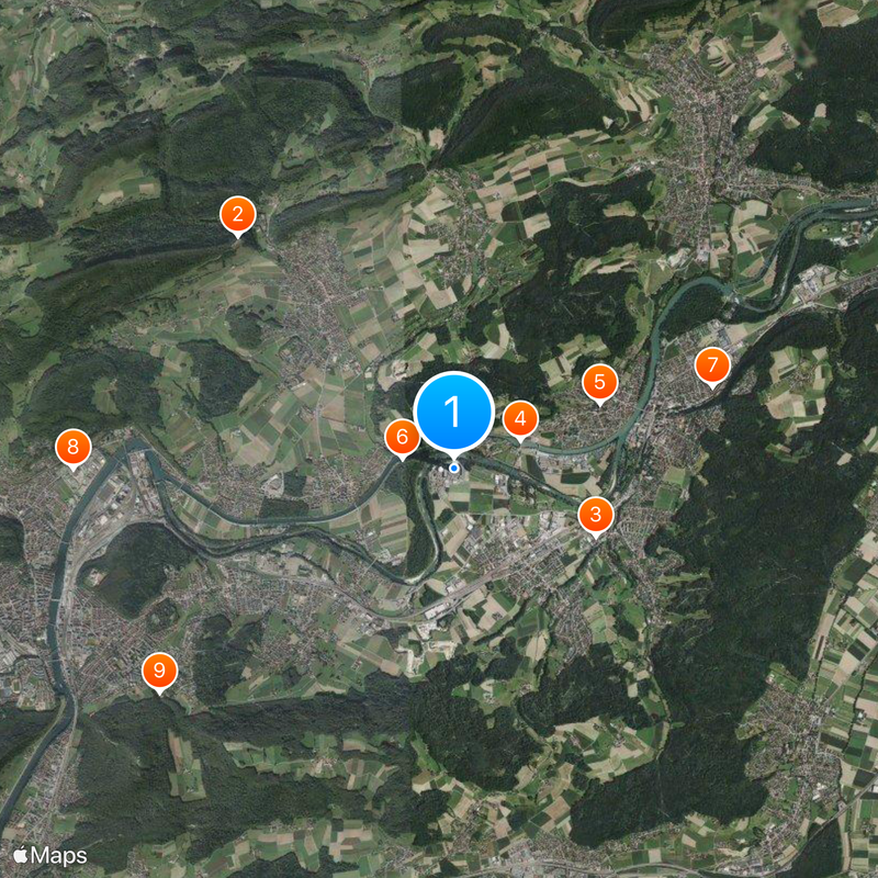 Gösgen Nuclear Power Plant Map
