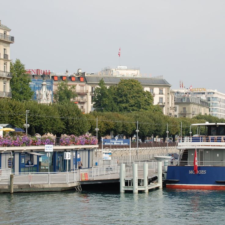 Quai du Mont-Blanc et mobilier urbain de 1896