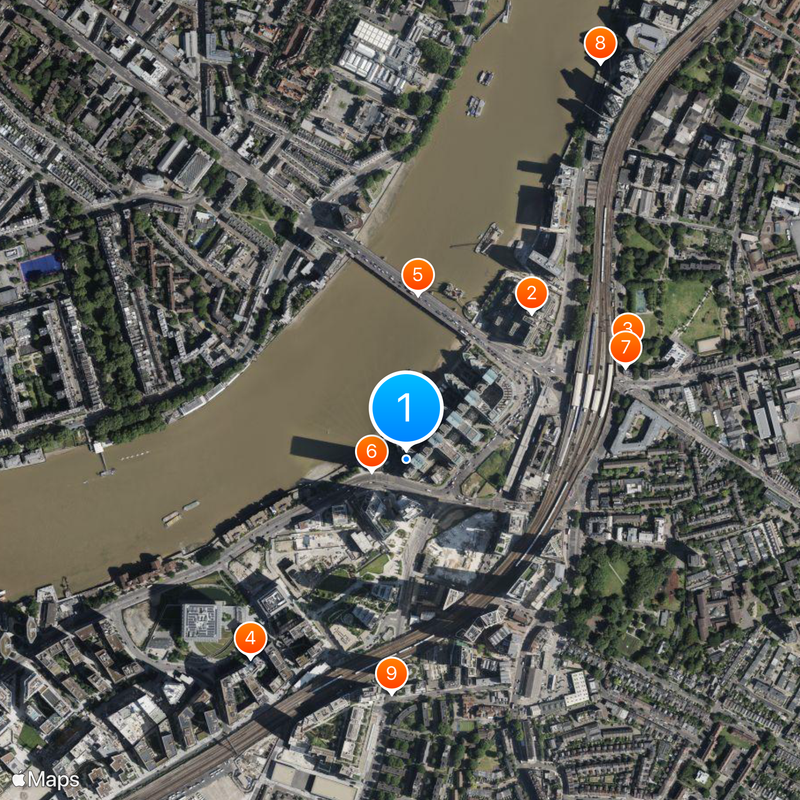 St George Wharf Tower Map