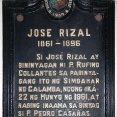 Jose Rizal historical marker