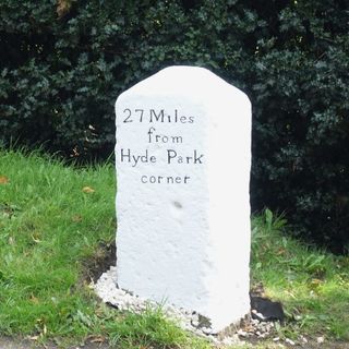 Milestone, Bagshot Heath, No. 210 London Road