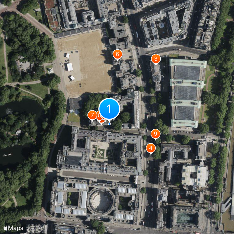 Downing Street Mapa