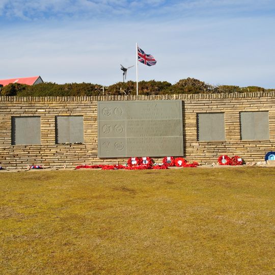Blue Beach Military Cemetery at San Carlos