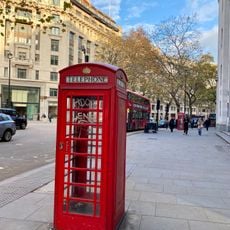 Pair Of K6 Telephone Kiosks Outside Bush House