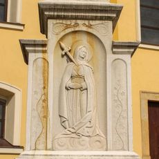 Kříž v Rudě nad Moravou u kostela