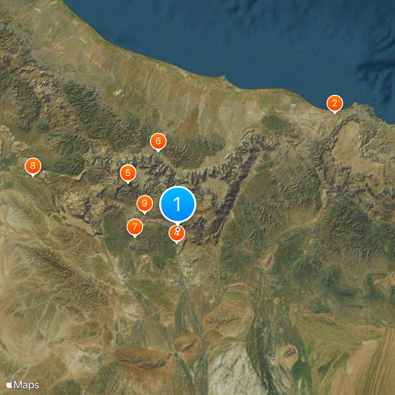 Aflaj Irrigation System of Oman Map