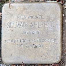 Stolperstein dedicated to Selmar Ahlfeld