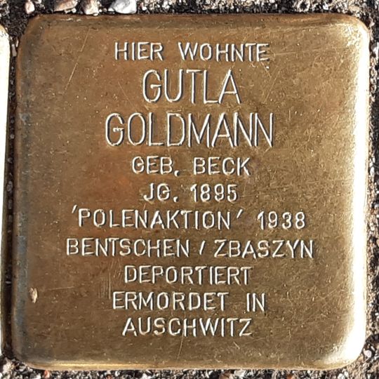 Stolperstein für Gutla Goldmann