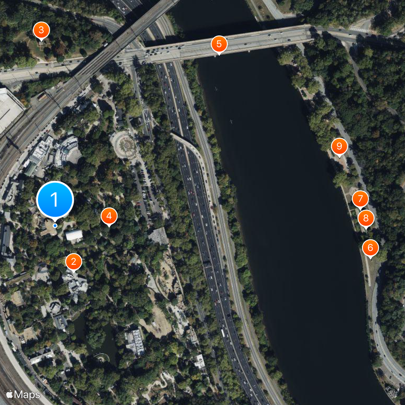 Philadelphia Zoo Kaart