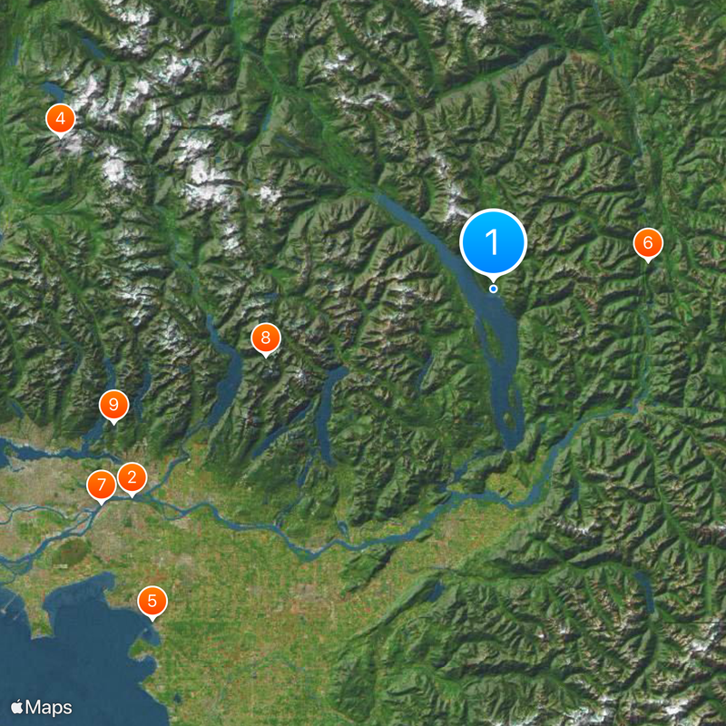 Distretto regionale di Fraser Valley Mappa