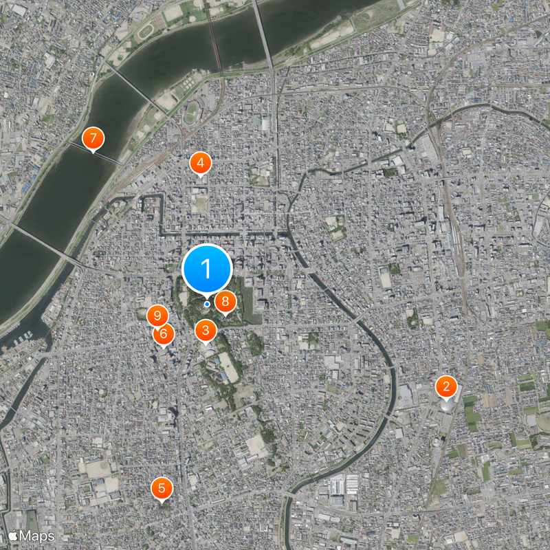 Château de Wakayama Carte