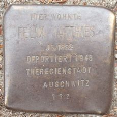 Stolperstein dedicated to Felix Matthies