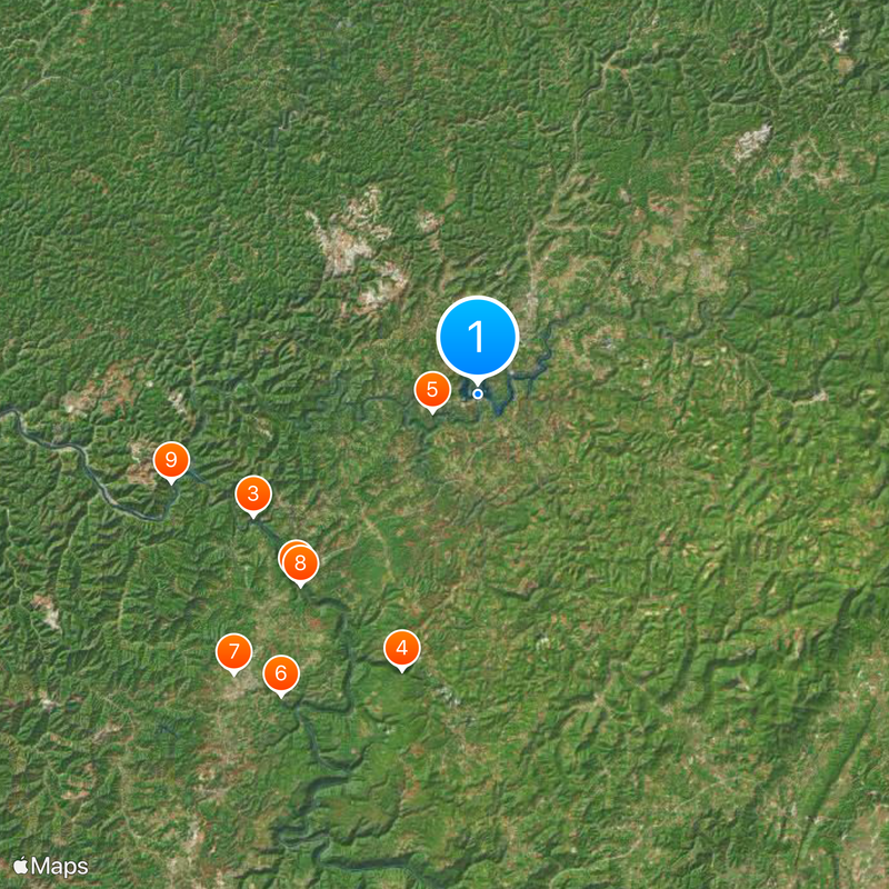 Summersville Lake Map