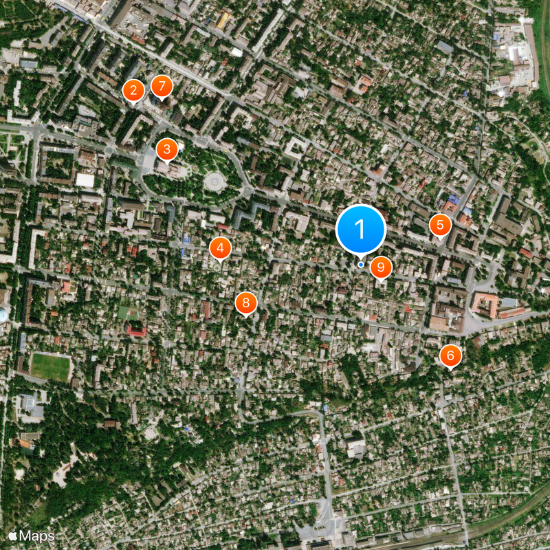 Spartak-Hotel Map