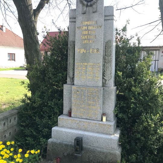 Památník obětem 1. sv. války v Čáslavicích
