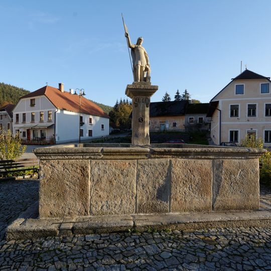 St. Florian Fountain in Rožmberk nad Vltavou
