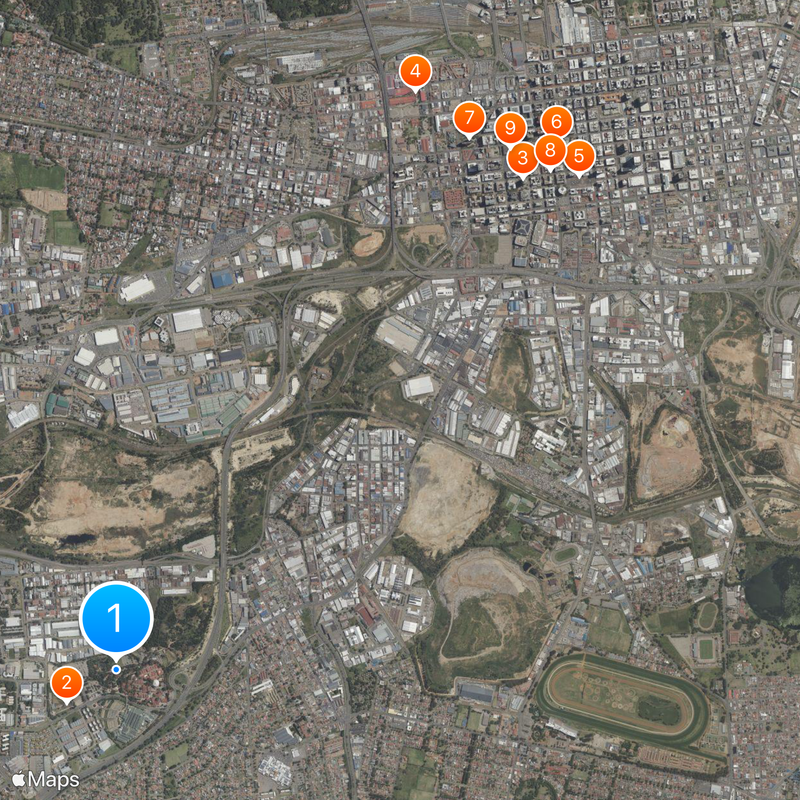 Gold Reef City Kaart