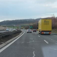 Most přes dálnici D8 severně od Nové Vsi