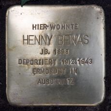 Stolperstein en memoria de Henny Benas