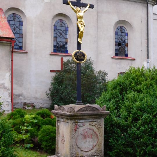 Cross in Kostelní street