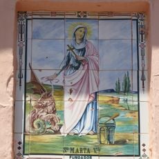 Ceramic panel of Saint Martha