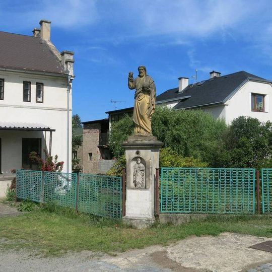 Socha Krista Spasitele u muzea mlynářství v Bakově nad Jizerou