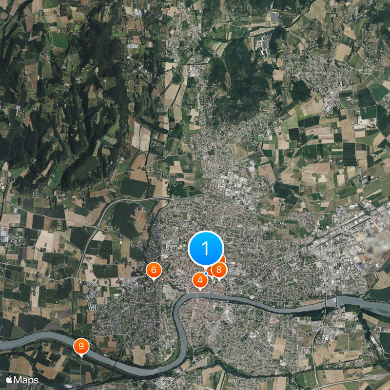 Romans-sur-Isère Mapa