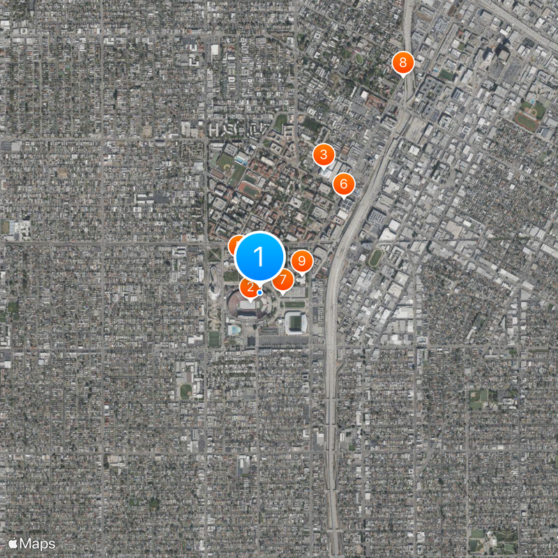 Exposition Park Karte