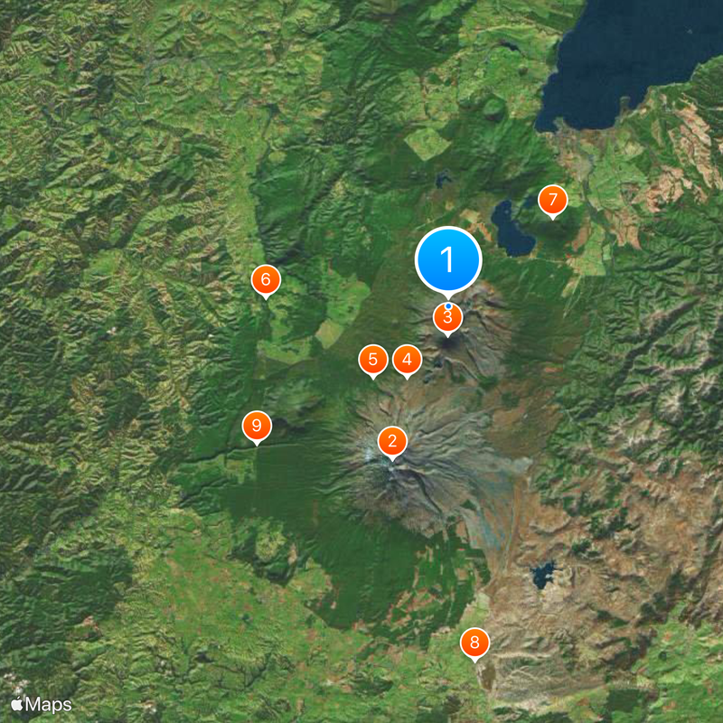 Tongariro Mappa