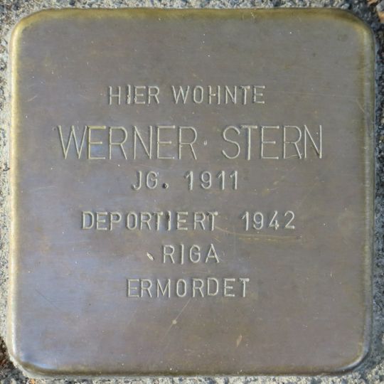 Stolperstein dedicated to Werner Stern