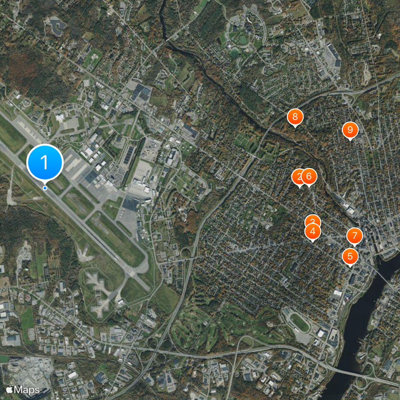 Bangor International Airport Map