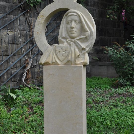 Bust of Saint Agnes of Bohemia in Chrudim