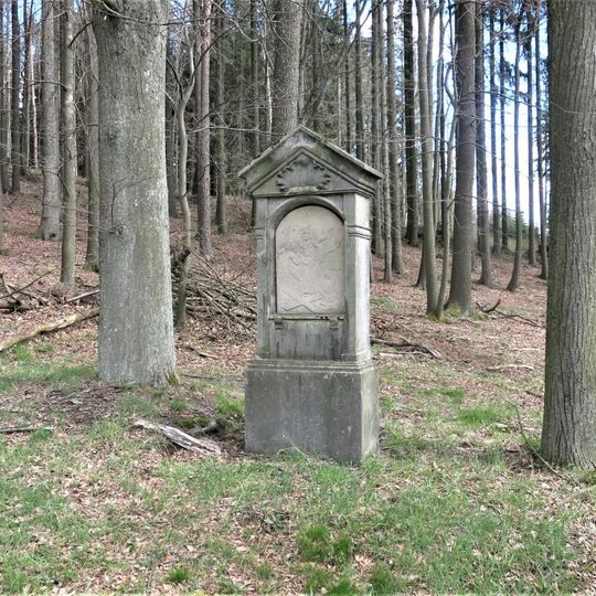 Kaplička X. zastavení křížové cesty u Velkého Šenova