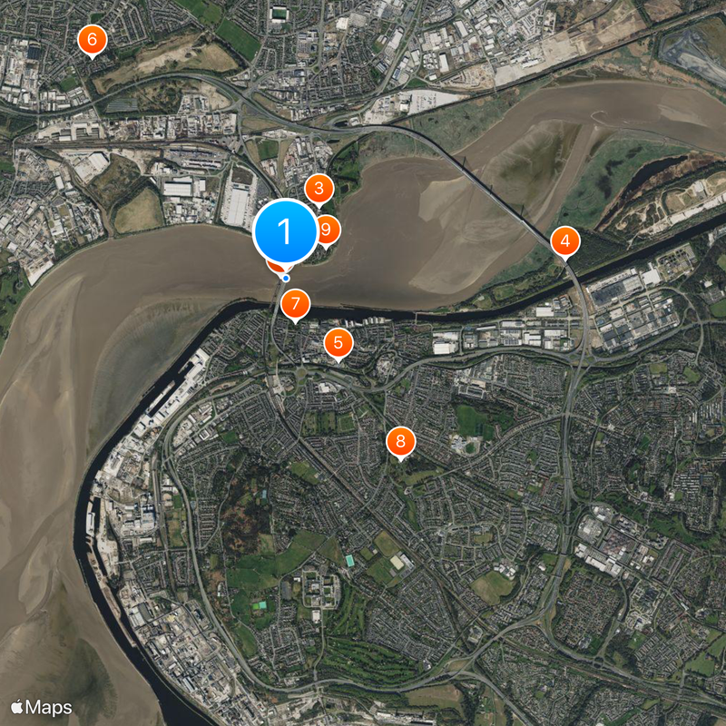 Silver Jubilee Bridge Mapa