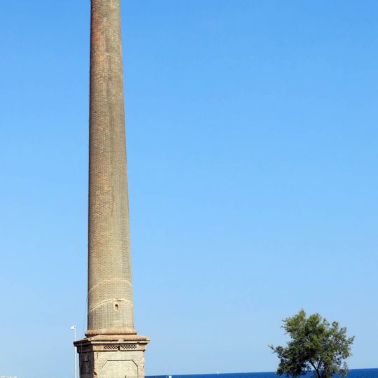 Xemeneia de l'antiga fàbrica ERT