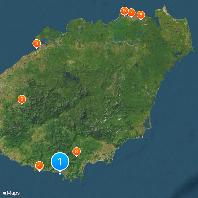 Sanya Bay Map