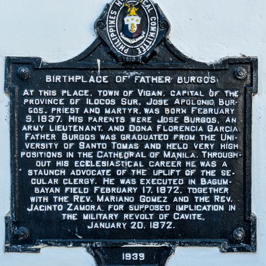 Birthplace of Father Burgos historical marker