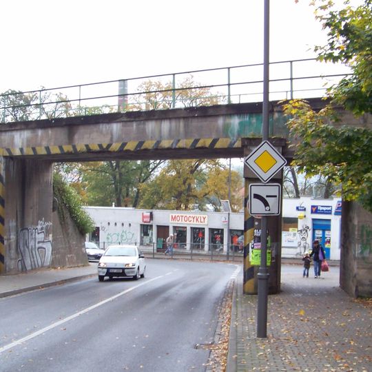 Railway bridge over Nádražní street in Turnov