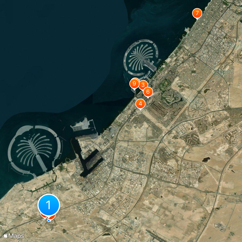 Dubai Parks and Resorts Mapa