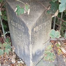 Boundary stone at SD8090601825 at the junction with Singleton Brook